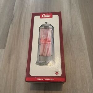 Coke Straw Dispenser with Red Accents
